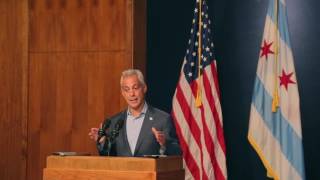 Mayor Emanuel on funding police and fire pensions [upl. by Anoirtac502]