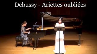 CDebussy  Ariettes oubliées 프랑스가곡 드뷔시 이예원 소프라노 장지원 피아노 한예종 반주과 [upl. by Delphine]