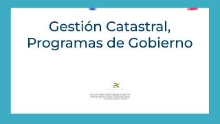 Gestión Catastral y Programas de Gobierno Territoriales Práctico para aspirantes a Cargos Públicos [upl. by Latsyrcal347]