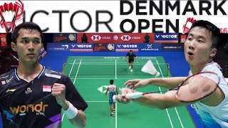 Jonatan Christie INA VS Lu Guang Zu CHN  Round Of 16 Victor Denmark Open 2024 [upl. by Ociram]