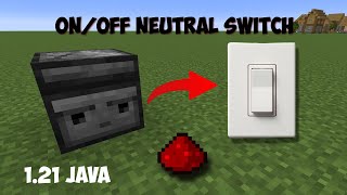 Minecraft 121 Easy Observer Switch Tutorial OnOffNeutral [upl. by Aroved]