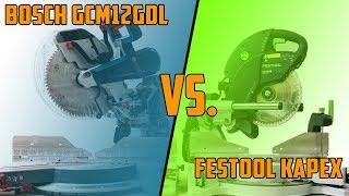 DER 🔥 VERGLEICH  BOSCH GCM 12 GDL VS FESTOOL KAPEX KS 120 [upl. by Mercuri]