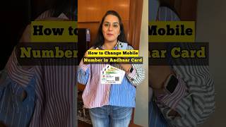 How to AddUpdate Mobile Number in Aadhaar from Aadhaar Enrolment Center [upl. by Htide]