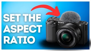 How to set the aspect ratio on Sony ZVE10 [upl. by Mallina]