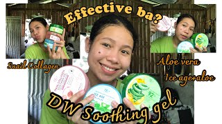 DW Soothing Gel REVIEW AloeveraSnail Collagen amp Ice age aloe review soothinggel dw [upl. by Greggory312]