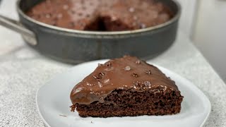 Sans Four 2x plus rapide👩🏻‍🍳 Gâteau moelleux au chocolat à la poêle incroyablement délicieux🍫 [upl. by Cowie]