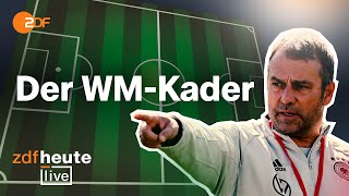 WMKader Mit Moukoko Füllkrug und Götze  ohne Hummels  ZDFheute live [upl. by Emanuel555]