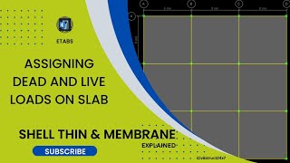 Assigning Dead and Live loads on slab in ETABS [upl. by Ebsen272]