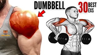 30 BEST SHOULDERS WORKOUT WITH DUMBELLS ONLY AT HOME OR AT GYM [upl. by Phelps]