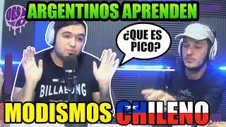 ARGENTINOS APRENDEN CHILENO MODISMOS CHIILE VS ARGENTINA FT radiobrujulatv [upl. by Tito]