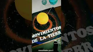 maqueta de los movimientos de la tierra [upl. by Jacques]