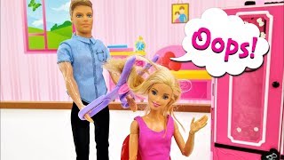 Barbie and Ken Barbie Hacks Dolls and Toys [upl. by Anivek742]