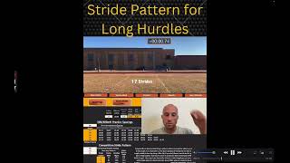 Finding your hurdlers stride pattern for the 300400 Hurdles [upl. by Ivor]