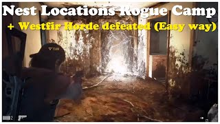 Days Gone Rogue Camp all 6 Nest Locations Rogue Camp Infestation Exterminator Quest  Westfir Horde [upl. by Eadmund]