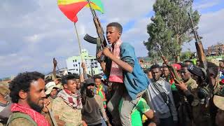 Addis Ababa ሽለላ እና ፉከራ  የአድዋ በአል አከበባር  ሽመልስ አበራ ጆሮ እና ሚካኤል ሚሊዮን [upl. by Summons]