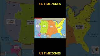 US TIME ZONES MAP US Map with Time Zones [upl. by Thisbe92]