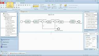 BPMN Tutorial  Part 1  Simple BPMN Workflow Business Process Modeling [upl. by Aipmylo]