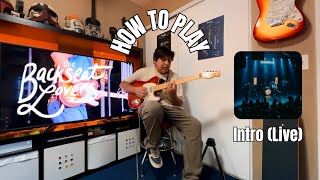 Intro Live by The Backseat Lovers Guitar Tutorial [upl. by Soalokin]