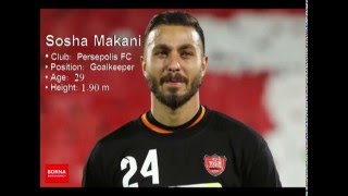 IRANIAN FOOTBALLERS  Sosha Makani  سوشا مکانی  Persepolis FC  Persian Gulf League [upl. by Sully]