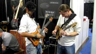 Jam at the Marleaux BassGuitars booth Namm Show 2010 [upl. by Shelden]