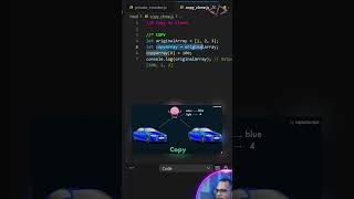 JavaScript Copy vs Clone 🖨️✨ javascript codewithkg [upl. by Tara247]