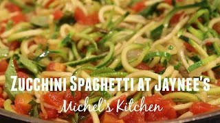 Zucchini Spaghetti at Jaynees  Show 31 [upl. by Areem]