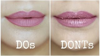 Liquid Lipstick Mistakes to Avoid  Dos and Donts [upl. by Cate]