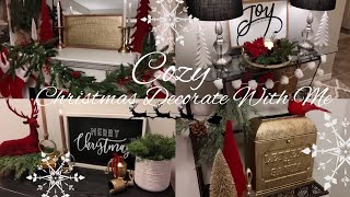 🌲🍬COZY CHRISTMAS DECORATING🍬🌲 FARMHOUSE CHRISTMAS DECORATING MARATHON🌲🍬 CHRISTMAS ON A BUDGET🌲🍬 [upl. by Min]