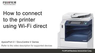 How to connect to the printer using Wi Fi direct [upl. by Einej]