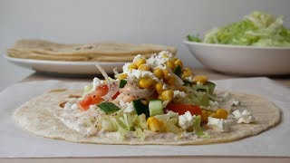 Salat Dürüm Selber Machen Rezept  Simple Salad Wraps Recipe  ENG SUBS [upl. by Guarino]