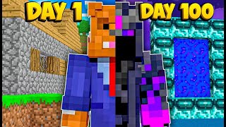 I Survived 100 INSANE Days In A Minecraft Warped Dimension [upl. by Tra]