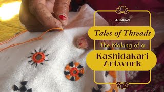 Learn Kashidakari Embroidery for Beginners  Easy Hand Embroidery Designs  Kashida Embroidery [upl. by Keligot]