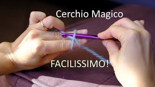 Cerchio magico facile per principianti a uncinetto  come lo faccio io [upl. by Shirk]