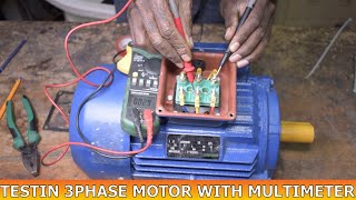 how to test 3 phase motor with multimeter [upl. by Elga942]