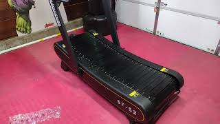 Curved Treadmill under 1000 Signature Fitness SFS2 Sprint Demon Unboxing Assembly amp Demo [upl. by Dexter]