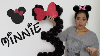 DIY  Decoração para mesa da Minnie [upl. by Suneya666]