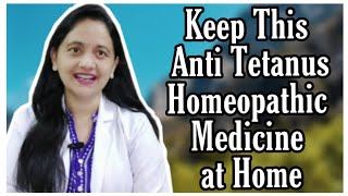 Tetanus  Homeopathic Medicine Prevention and Cure  DrHemlata [upl. by Brenna]