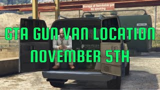 GTA Online  The Gun Van Location November 5th [upl. by Lazare]