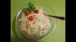 Griechischer Krautsalat  selber machen  Sehr gesund  Ideal zum Abnehmen  Diät [upl. by Zuliram594]