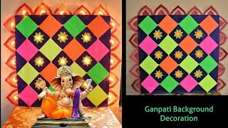 Easy Ganpati Decoration Ideas at homeGanpati Decoration for Home Ganpati Decoration ideas ganpati [upl. by Centonze]