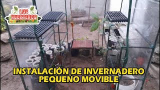 Instalación de invernadero pequeño movible [upl. by Kironde691]