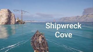 Assassins Creed Odyssey  Shipwreck Cove  Loot treasure  machaon the feared clue location [upl. by Derward]