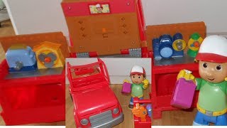 Fisher Price Handy Mannys Transforming Tool Truck Transforms from truck to tool benchworkbench [upl. by Ettevy]