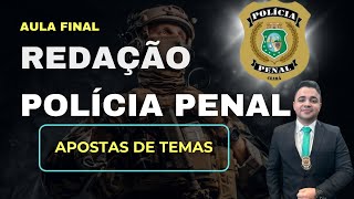 Possíveis temas de redação PP CE  Banca IDECAN Carreira Policial  Redação Pontual [upl. by Sirromaj679]