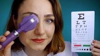 ASMR  CRANIAL NERVE II  Optic Nerve snellen chart colour blindness visual field [upl. by Latoya]