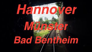 200 kmh Führerstandsmitfahrt Hannover  Münster  Bad Bentheim [upl. by Nnylireg]