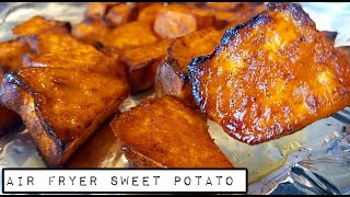 Air Fryer Sweet Potato Chunks  How to Cook Sweet Potato in the Air Fryer [upl. by Reifel]