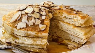 Triple Vanilla Almond Flour Pancakes Recipe [upl. by Ayela]