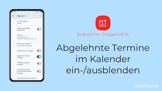 Abgelehnte Termine im Kalender einblenden oder ausblenden  OnePlus Android 14  OxygenOS 14 [upl. by Eceeryt]