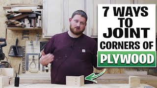 7 Methods Of Plywood Corner Joinery  How To Join Plywood In A Corner [upl. by Guido]